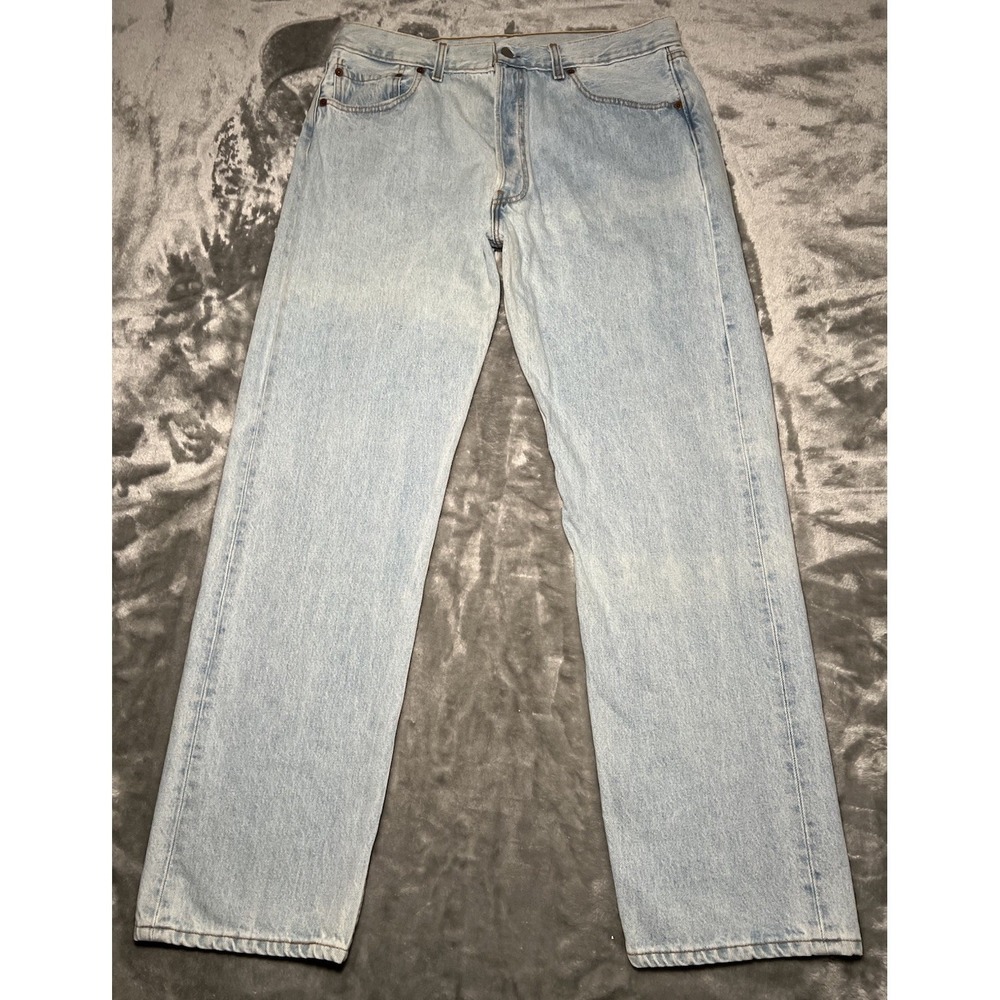 Levi's 501 Jeans Men Size 38x32 (Actually 35x31) Button Fly Denim Made In USA